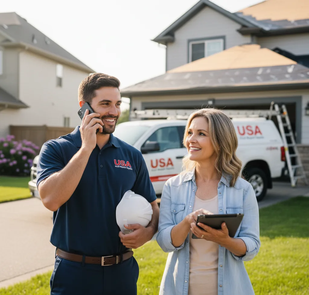 USA Roof Repair Experts customer support in Theresa